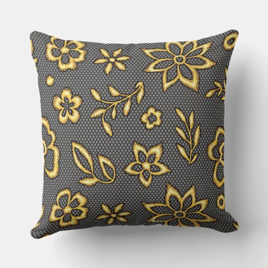 黄金の花 クッション (裏面)