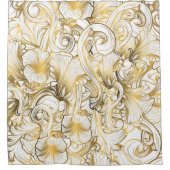 黄金の花 シャワーカーテン (正面)