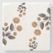 黄金の花 ストーンコースター (正面)