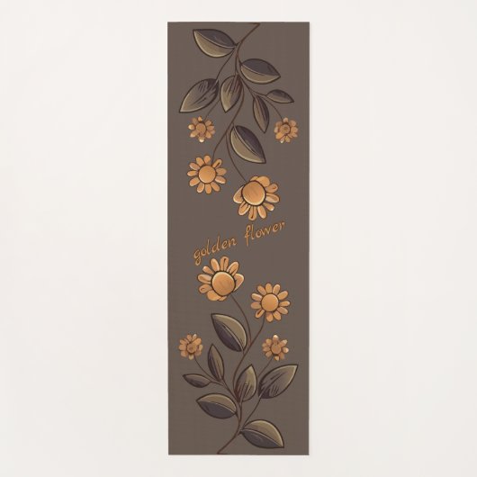 黄金の花 ヨガマット (正面)