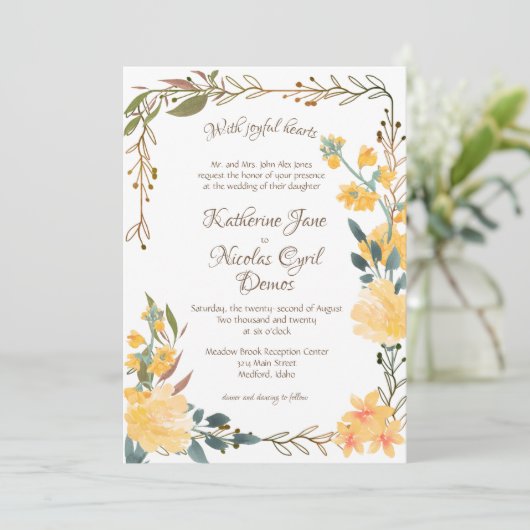 黄金の花 招待状 (スタンド正面)