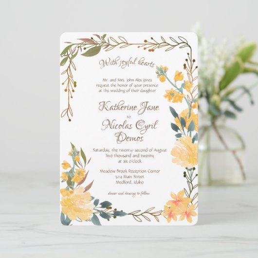 黄金の花 招待状 (スタンド正面)