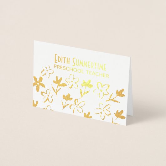 黄金の花 箔カード (正面)