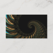 黄金の芸術的スパイラルスモダンン、フラクタル 名刺 (正面)