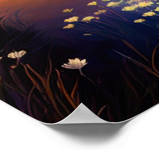 黄金の草の畑 ポスター (角)