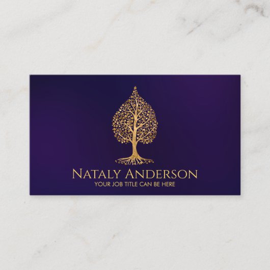 黄金の菩提樹 名刺 (正面)