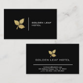 黄金の葉 |ラグジュアリー 名刺 (正面/裏面)