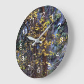 黄金の葉 ラージ壁時計 (傾斜)