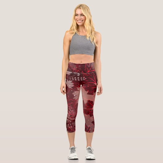 黄金の葉 1 カプリレギンス (正面)