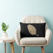 黄金の葉–2枕 ランバークッション (椅子)