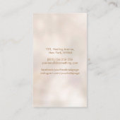 黄金の蓮の花と月の位相 名刺 (裏面)