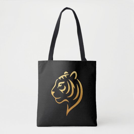 黄金の虎 Gold Tiger – 日本のミニマリスト トートバッグ (正面)
