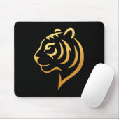 黄金の虎 Gold Tiger – 極簡主義デザイン マウスパッド (マウス)