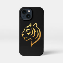 黄金の虎 Gold Tiger – Japanese Minimalist iPhone 13 Miniケース