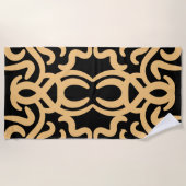 黄金の虫 ビーチタオル (正面)