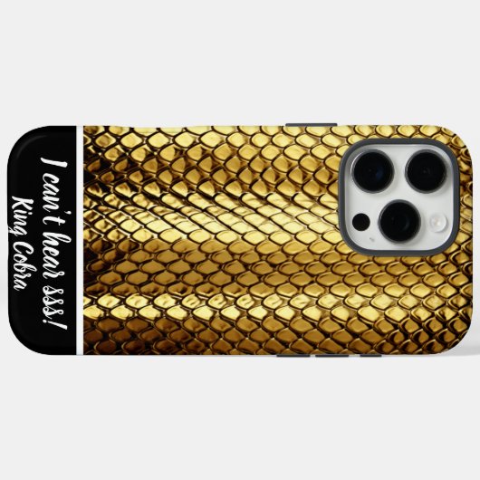 黄金の蛇の皮が日光の中で光る Case-Mate iPhoneケース (裏面 (横))
