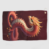 黄金の蛇龍 ゴルフタオル (横)