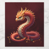 黄金の蛇龍 ワインラベル (シングルラベル)