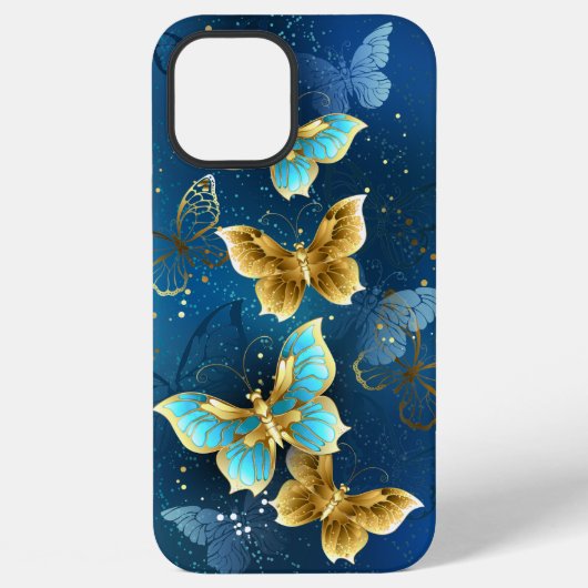 黄金の蝶々 iPhoneケース (裏面)