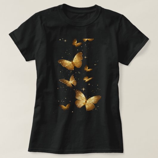 黄金の蝶々 Tシャツ (デザイン正面)