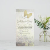 黄金の蝶の言葉は表現ありがない サンキューカード (スタンド正面)