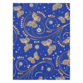 黄金の蝶の邪悪な目のパターン テーブルクロス (正面)