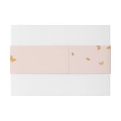 黄金の蝶結婚の 招待状ベリーバンド (裏面例)