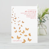 黄金の蝶結婚の 招待状 (スタンド正面)