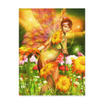 黄金の装飾はがき