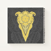 黄金の装飾炎 ノートブック (裏面)