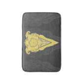 黄金の装飾炎 バスマット (正面縦)