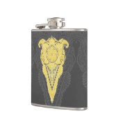 黄金の装飾炎 フラスク (左)