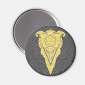 黄金の装飾炎 マグネット (正面/裏面)