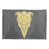 黄金の装飾炎 枕カバー (裏面)