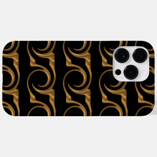 黄金の装飾 Case-Mate iPhoneケース (裏面 (横))