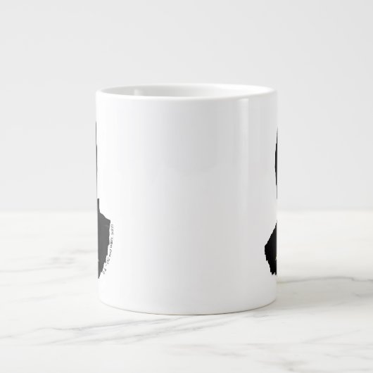 黄金の記号を持つこうもり ジャンボコーヒーマグカップ (正面)