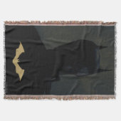 黄金の記号を持つこうもり スローブランケット (正面)