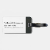 黄金の記号を持つこうもり ラゲッジタグ (裏面横)