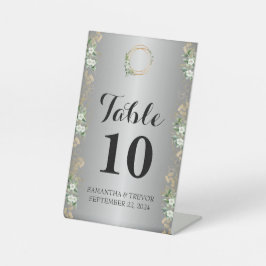 黄金の誓い：王結婚宮のテーブルのペデスタルのサイン 台座サイン