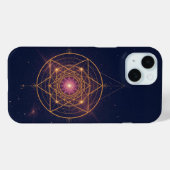 黄金の調和の輝く曼荼羅 Case-Mate iPhoneケース (裏面 (横))