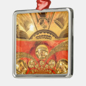 黄金の赤アフリカ伝統的美術 メタルオーナメント (左)