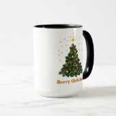 『黄金の輝きメリークリスマスエレガンスマグカップ』 マグカップ (正面右)