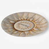 黄金の輝き ペーパープレート (アングル)