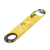 「黄金の輝き：木の上に黄色のハイビスカスの花 スピード栓抜き (正面アングル)