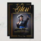 黄金の輝き 未来を照らして 招待状 (正面/裏面)