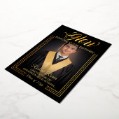 黄金の輝き 未来を照らして 箔招待状 (回転した状態)