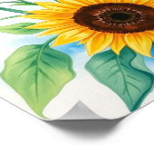 黄金の輝き：鮮やか水の色のトリプチ ポスター (角)