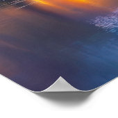 黄金の輝くさくらんぼ ポスター (角)