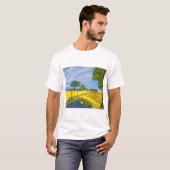 黄金の野原と小道 Tシャツ (正面フル)