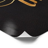 黄金の野心 – 書やる気を起こさせる道アート ポスター (コーナー)